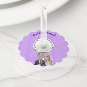 SMILE FUN PHYSICIAN doctor cartoon WEDDING BRIDAL ワイングラスタグ (クローズアップ)