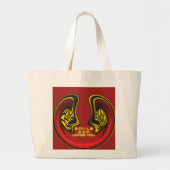 Smile God Loves You Customize Product ラージトートバッグ (正面)