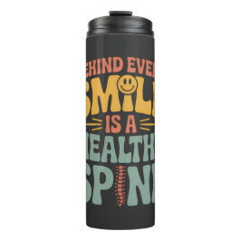 Smile Healthy Spine Chiropractor Quote Design タンブラー