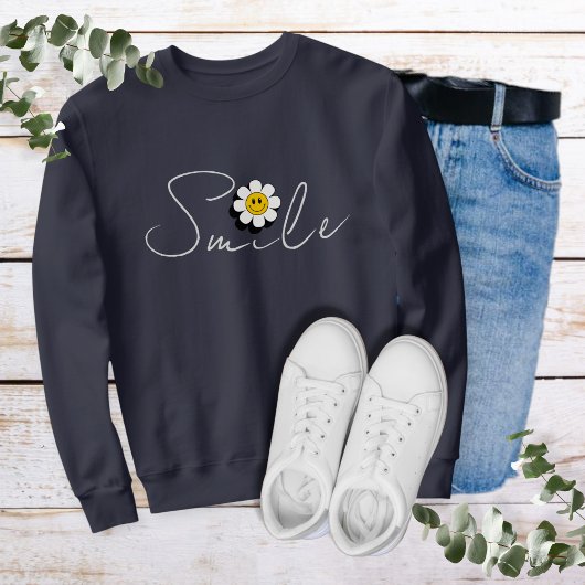 Smile Hoodie with Smiling Daisy スウェットシャツ
