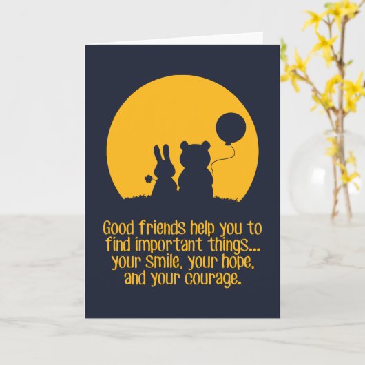 Smile, hope, courage カード (黄色い花)