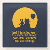 Smile, hope, courage ガラスコースター (正面)