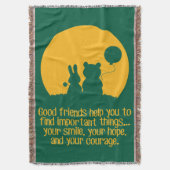 Smile, hope, courage スローブランケット (正面縦)