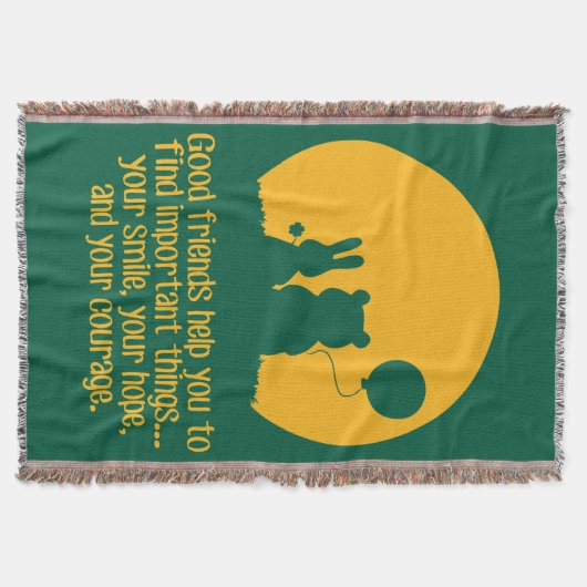 Smile, hope, courage スローブランケット (正面)