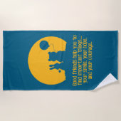 Smile, hope, courage ビーチタオル (正面)