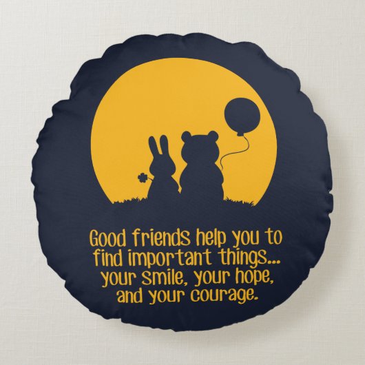 Smile, hope, courage ラウンドクッション (正面)