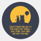 Smile, hope, courage ラウンドシール (正面)