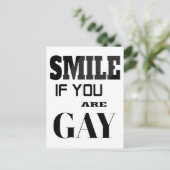 Smile if you are Gay ポストカード (スタンド正面)