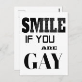 Smile if you are Gay ポストカード (正面/裏面)