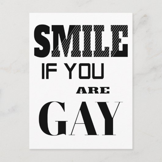 Smile if you are Gay ポストカード (正面)