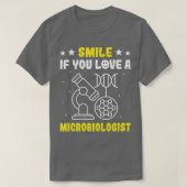 Smile If You Love A Microbiologist Cell Structure  Tシャツ (デザイン正面)