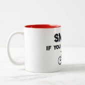 Smile If You Love Your Bike ツートーンマグカップ (左)