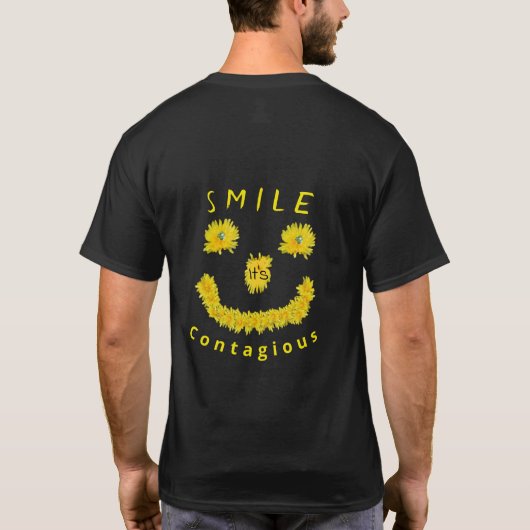Smile It's Contagious Dandelion Tシャツ (裏面)