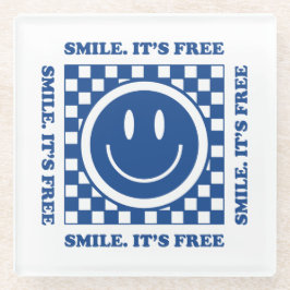 Smile It's Free ガラスコースター