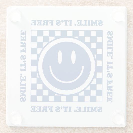 Smile It's Free ガラスコースター (裏面)