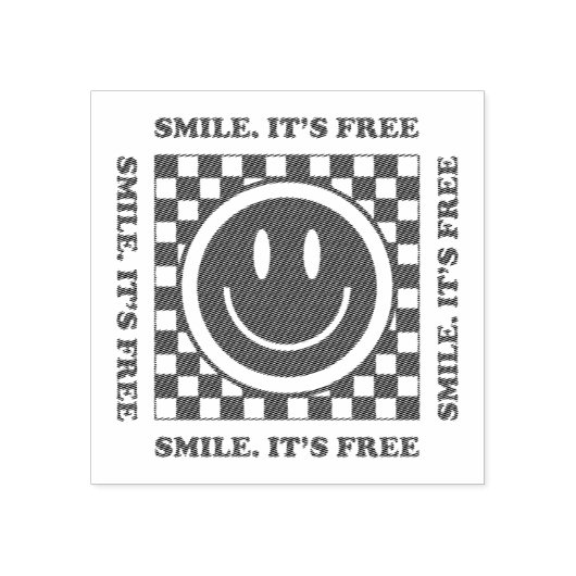Smile It's Free ラバースタンプ (インプリント)