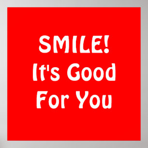 SMILE! It's Good For You. Red. ポスター