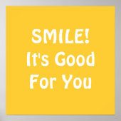 SMILE! It's Good For You. Yellow. ポスター (正面)