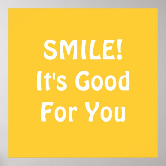 SMILE! It's Good For You. Yellow. ポスター (正面)