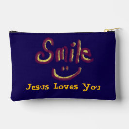 Smile Jesus Loves You アクセサリーポーチ