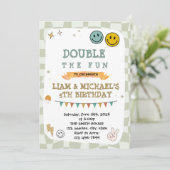 Smile joint birthday invitation 招待状 (スタンド正面)