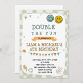 Smile joint birthday invitation 招待状 (正面/裏面)