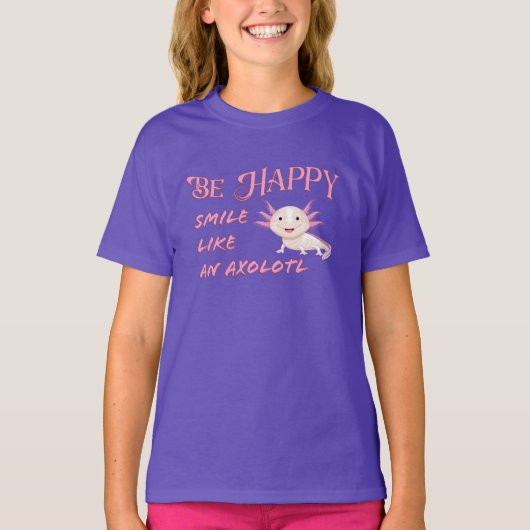 Smile Like an Axolotl Tシャツ (正面)
