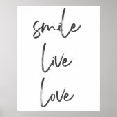 Smile, Live, Laugh Poster – Positive Energie  ポスター (正面)