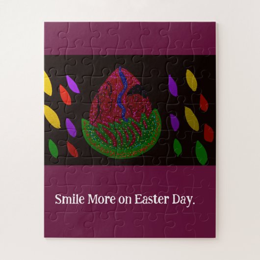 Smile More on Easter Day Puzzle ジグソーパズル (縦)