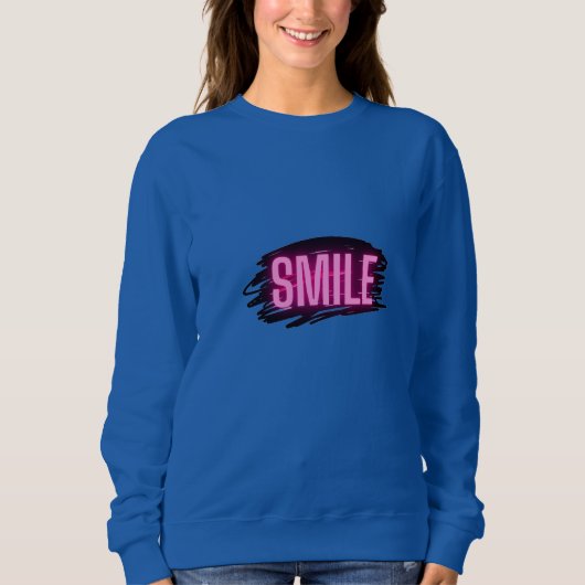 Smile Neon Graphic Women’s Sweatshirt スウェットシャツ (正面)