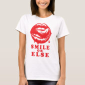 Smile or Else: Halloween Lips Tee Tシャツ (正面)