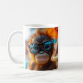 Smile Orangutan コーヒーマグカップ (左)