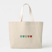  Smile" Personalized Tote Bag - dental gift ラージトートバッグ (裏面)