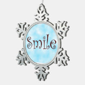 Smile-pewter snowflake ornament スノーフレークピューターオーナメント (右)