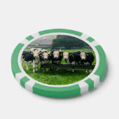 Smile please! Cute and fun cows ポーカーチップ (シングル)