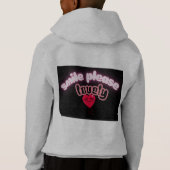 Smile Please Kids Pullover Hoodie (裏面)