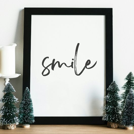 Smile Poster – Positive Energie für dein Zuhause ポスター