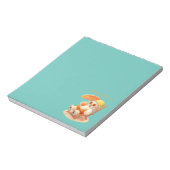 Smile Pup: Beach Mode On Smiling Bichon Frise ノートパッド (回転)