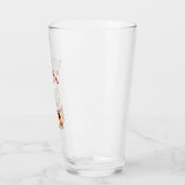 Smile Pup: Happy Birthday Bichon & Cake Art タンブラーグラス (左)