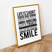 Smile Quotes Typography poster ポスター