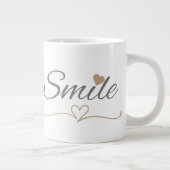 Smile Script 母の日と誕生日のギフト ジャンボコーヒーマグカップ (右)
