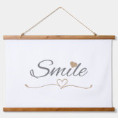 Smile Script Mother’s Day & Birthday Gift for Her 吊り下げ型タペストリー (正面)