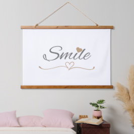 Smile Script Mother’s Day & Birthday Gift for Her 吊り下げ型タペストリー