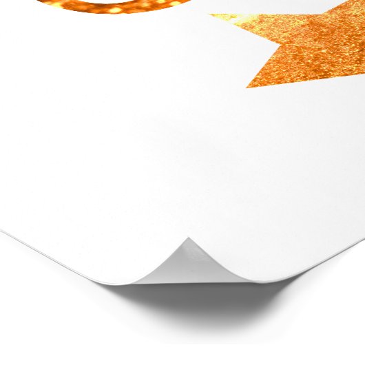 Smile Sparkle Shine White Gold Poster ポスター (角)