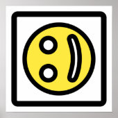 Smile That’s Not Quite Right – Artistic Face Print ポスター (正面)