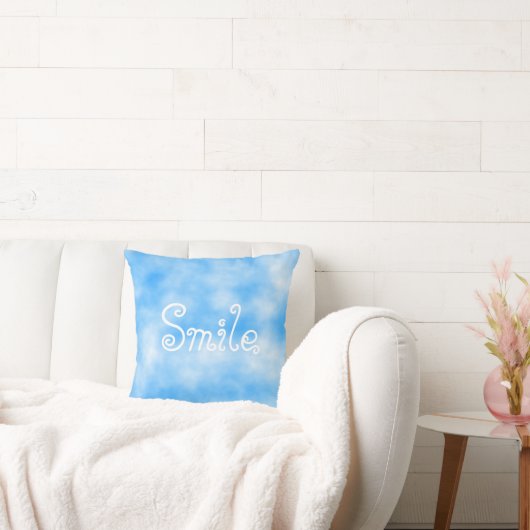 Smile-Throw Pillow クッション (ソファ)