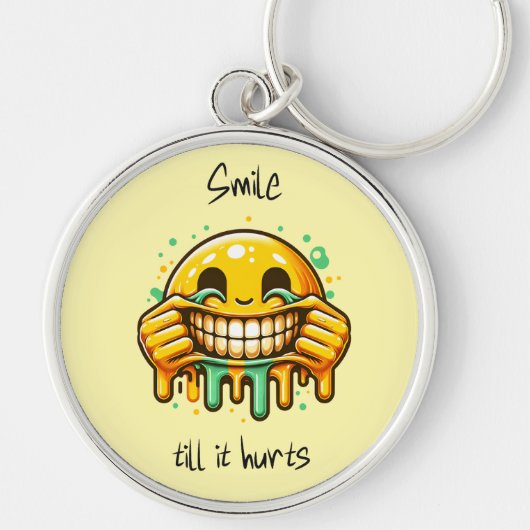 smile till it hurts キーホルダー (正面)