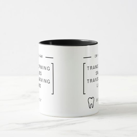 Smile Transformation Dentist Coffee Mug マグカップ (中央)