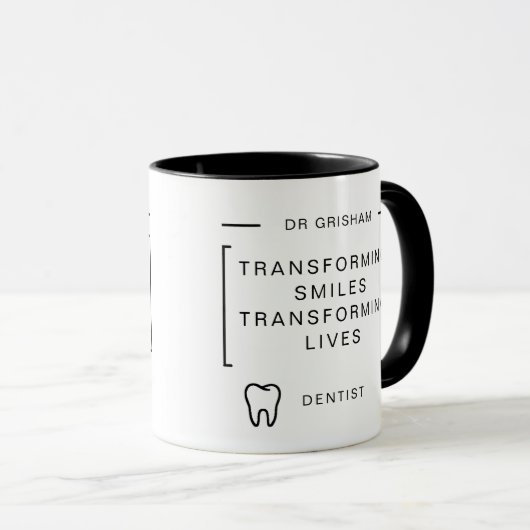 Smile Transformation Dentist Coffee Mug マグカップ (正面右)