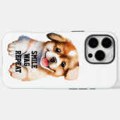 SMILE WAG REPEAT -CUTE DOG Case-Mate iPhoneケース (裏面 (横))